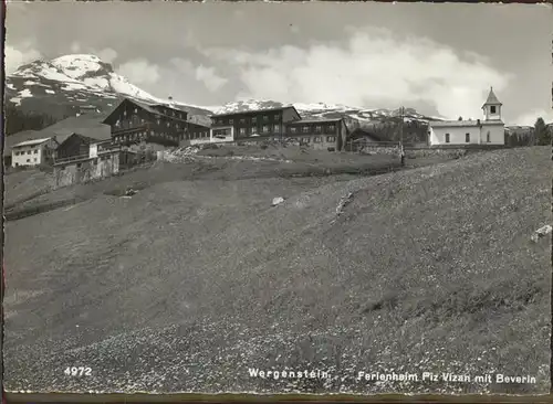 Wergenstein GR Ferienheim Piz Vizan Beverin Kat. Wergenstein