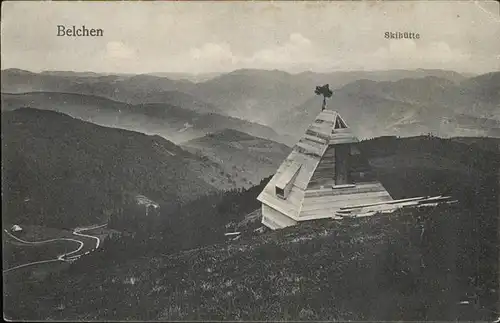 kk12089 Belchen Baden Skihuette Panorama Schwarzwald Kategorie. Neuenweg Alte Ansichtskarten