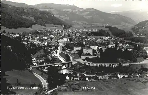 kk12348 Judenburg Steiermark Panorama Bruecke Kategorie. Judenburg Alte Ansichtskarten