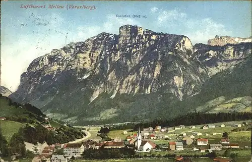 kk12462 Mellau Vorarlberg Panorama mit Canisfluh Kategorie. Mellau Alte Ansichtskarten