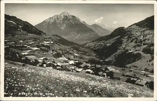 kk12471 Wenns Pitztal Tirol Panorama Sommerwiesen Kategorie. Wenns Alte Ansichtskarten