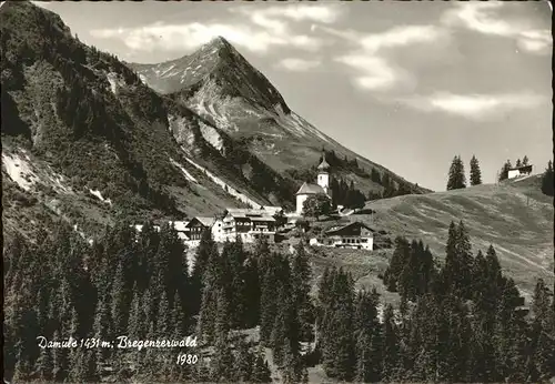 kk12611 Damuels Vorarlberg Panorama Bregenzerwald Kategorie. Damuels Alte Ansichtskarten