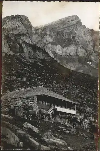 kk12668 Kandersteg BE Untere Oeschinenalp mit Rothorn Kategorie. Kandersteg Alte Ansichtskarten