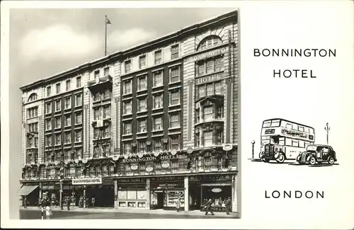 kk12739 London Bonnington Hotel Kategorie. City of London Alte Ansichtskarten