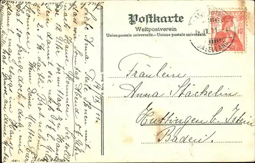 kk12743 Langenbruck Basel Land Pension Erika Kategorie. Langenbruck Alte Ansichtskarten