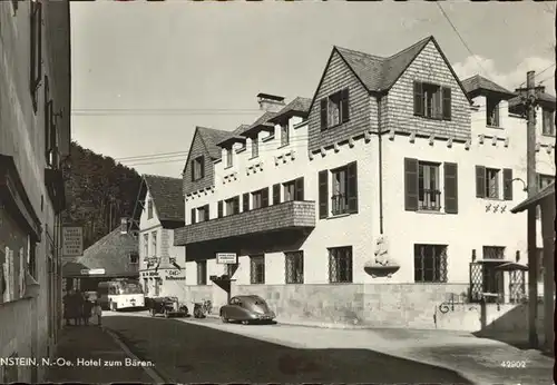 kk12749 Gutenstein Niederoesterreich Hotel zum Baeren Kategorie. Gutenstein Alte Ansichtskarten