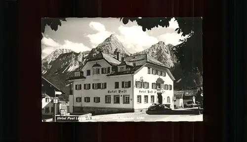 kk12775 Lermoos Tirol Hotel Post Kategorie. Lermoos Alte Ansichtskarten
