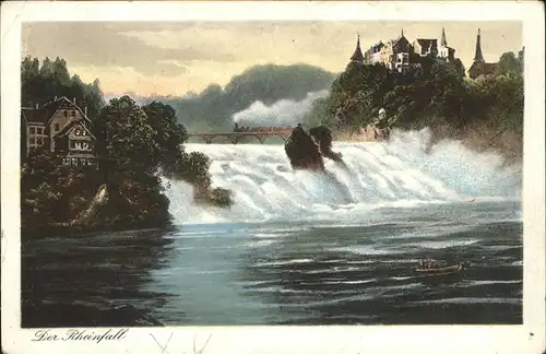 Schaffhausen SH Der Rheinfall Kuenstlerkarte Kat. Schaffhausen