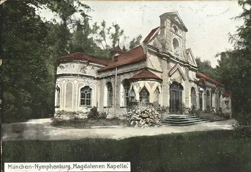 Muenchen Schloss Park Nyphenburg Magdalenen Kapelle Kat. Muenchen