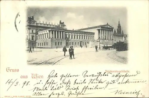 Wien Reichsratsgebaeude Kat. Wien