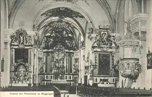 Deggingen Pfarrkirche Inneres Altar Kat. Deggingen