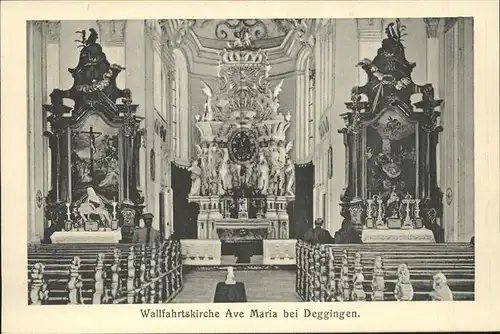 Deggingen Wallfahrtskirche Ave Maria Inneres Altar Kat. Deggingen