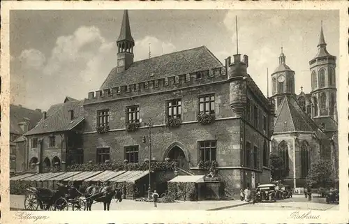 Goettingen Niedersachsen Rathaus Pferdekutsche Kirche / Goettingen /Goettingen LKR