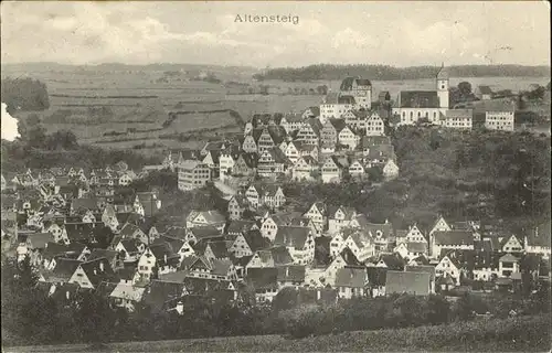 Altensteig Schwarzwald Blick ueber die Stadt / Altensteig /Calw LKR