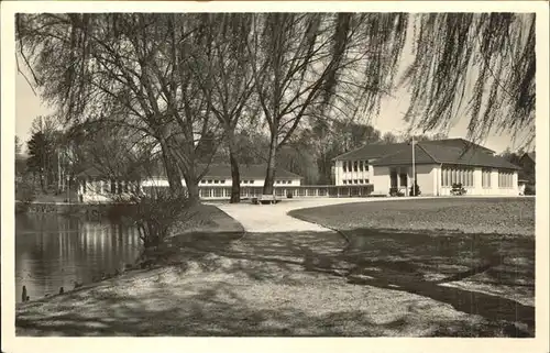 Weissenburg Bayern Neues Schulhaus am Seeweiher Kat. Weissenburg i.Bay.