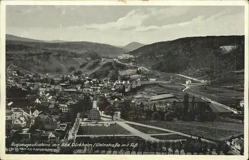 Bad Duerkheim Panorama Weinstrasse mit Duerkheimer Fass Fliegeraufnahme Kat. Bad Duerkheim