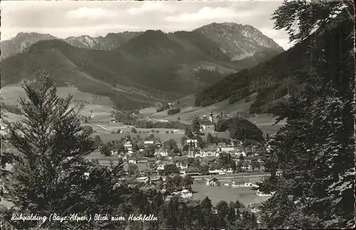 Ruhpolding Panorama Blick zum Hochfelln Kat. Ruhpolding