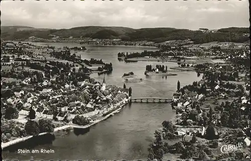 Stein Rhein Panorama Bruecke Fliegeraufnahme Kat. Stein Rhein