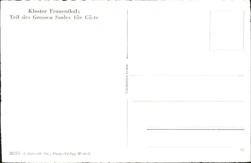 Cham ZG Kloster Frauenthal Grosser Saal fuer Gaeste Kat. Cham