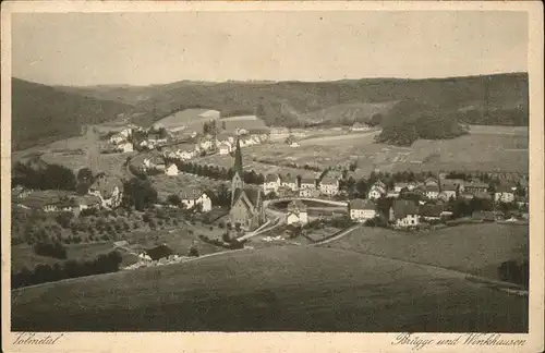 Bruegge Westfalen Volmetal mit Bruegge und Winkhausen Kat. Luedenscheid