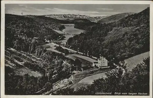 Luedenscheid Panorama Blick vom langen Nacken Kat. Luedenscheid