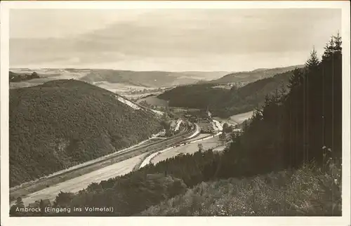 Ambrock Hagen Panorama Eingang ins Volmetal Feldpost Kat. Hagen