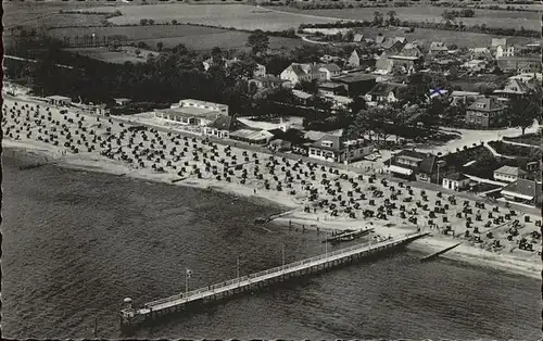 Kellenhusen Ostseebad Strand Boots Anlegesteg Fliegeraufnahme Kat. Kellenhusen (Ostsee)