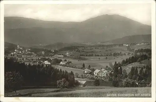 Bayrisch Eisenstein Panorama mit Arber Kat. Bayerisch Eisenstein