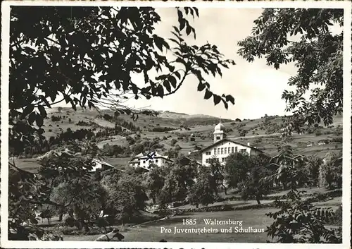 Waltensburg Graubuenden Pro Joventuteheim und Schulhaus