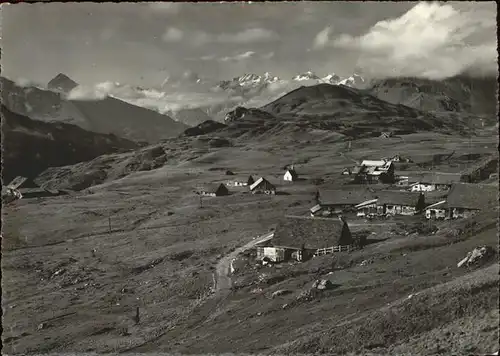 Erzegg Panorama mit Tannalp Berner Alpen Feldpost Kat. Erzegg