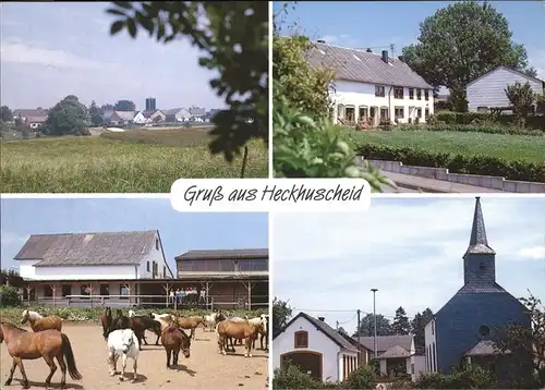 Heckhuscheid Pferde Kirche Kaufhaus Lenz Kat. Heckhuscheid