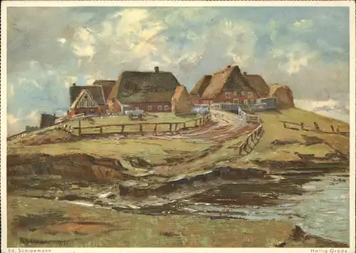 Hallig Groede Kuenstlerkarte