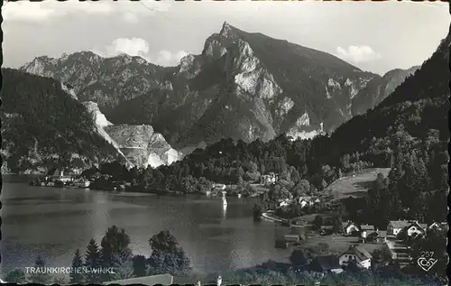 Winkl Traunkirchen Panorama Traunsee Salzkammergut Kat. Traunkirchen