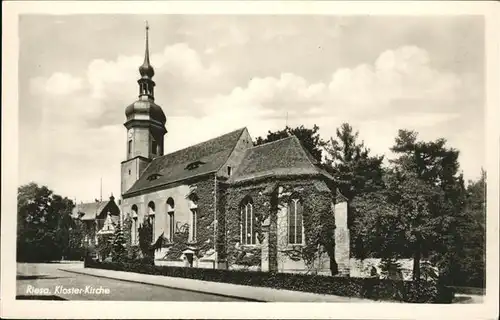 Riesa Sachsen Kloster Kirche Kat. Riesa