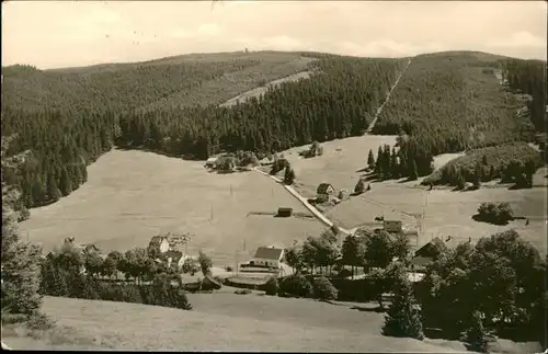 Wildenthal Eibenstock Erzgebirge Panorama mit Auersberg Kat. Eibenstock