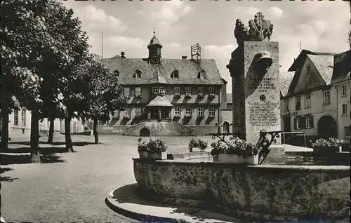 Hadamar Untermarkt mit Rathaus Kat. Hadamar