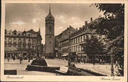 Darmstadt Weisser Turm Kat. Darmstadt
