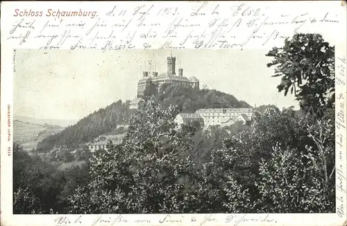 Schloss Schaumburg Balduinstein Gesamtansicht / Balduinstein /Rhein-Lahn-Kreis LKR