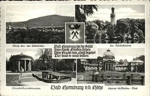 Bad Homburg Kaiser Wilhelm Bad u.Elisabethrnbrunnen Kat. Bad Homburg v.d. Hoehe