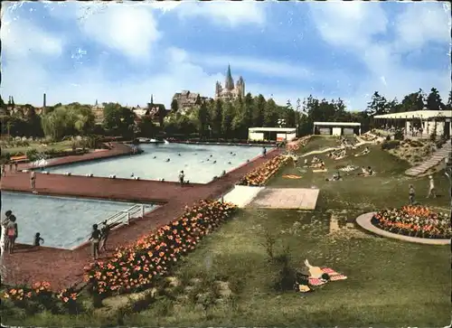 Limburg Lahn Freibad Kat. Limburg a.d. Lahn