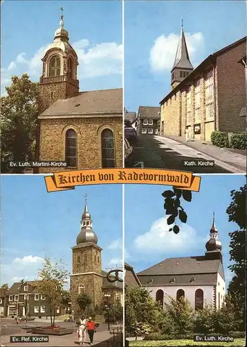 Radevormwald div.Kirchen Kat. Radevormwald