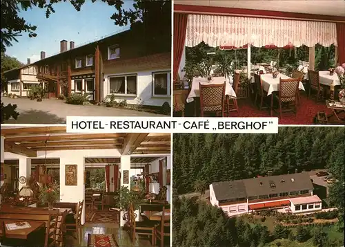 Wenden Suedsauerland Hotel Restaurant Cafe "Berghof" Kat. Wenden