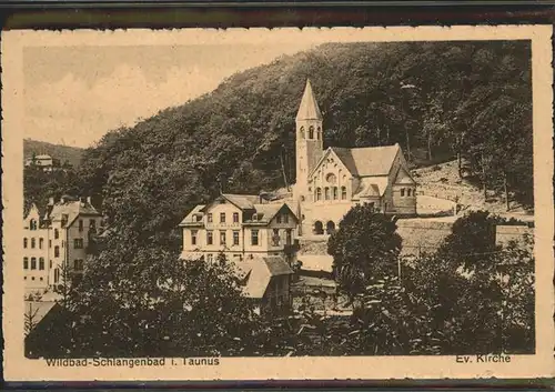 Schlangenbad Taunus Ev.Kirche Kat. Schlangenbad