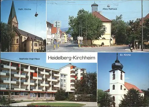 Kirchheim Heidelberg Altes Rathaus Kath. Kirche Ev. Kirche Kat. Heidelberg