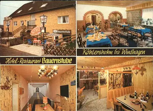 Windhagen Koehlershohn Hotel Bauernstube Kat. Windhagen