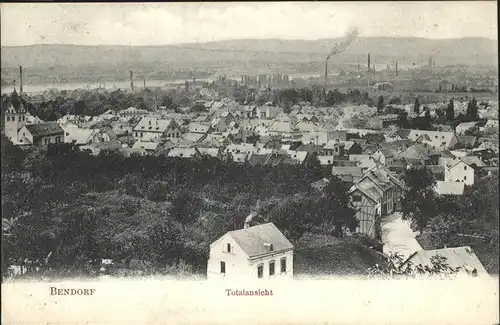 Bendorf Rhein Totalansicht Kat. Bendorf