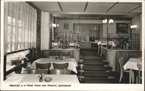 Neustadt Wied Hotel Wiedtal Speisesall Kat. Neustadt (Wied)