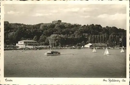 Essen Ruhr Am Baldeney See Schiffe Segelboote Kat. Essen