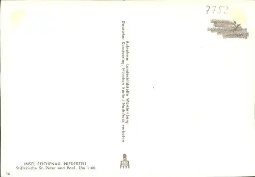 Niederzell Reichenau Stiftskirche St. Peter und Paul Kat. Reichenau