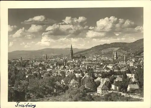 Freiburg Breisgau Fliegeraufnahme Kat. Freiburg im Breisgau